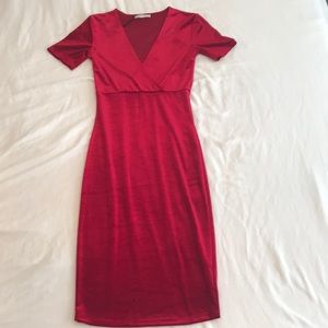 Zara velvet dress